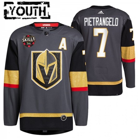Vegas Golden Knights Alex Pietrangelo 7 2022 NHL All-Star Skills Zwart Authentic Shirt - Kinderen